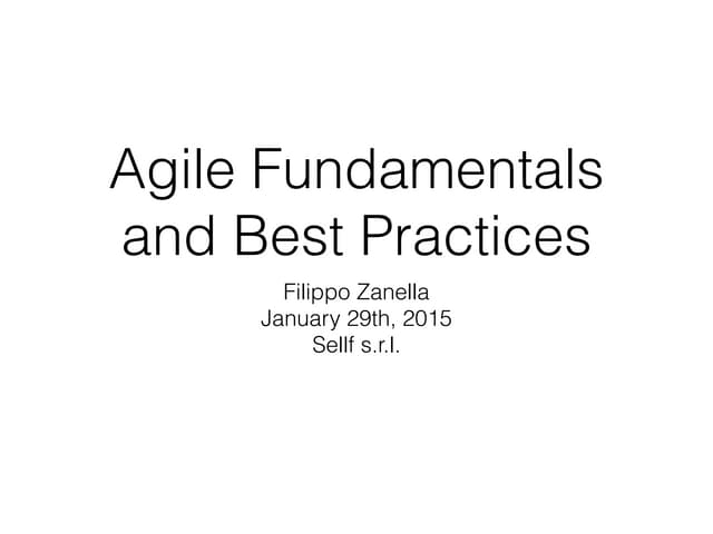 Agile Fundamentals and Best Practices (with Trello)