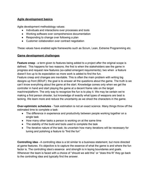 Agile game development with Scrum