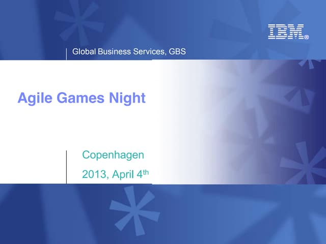 Agile games night 