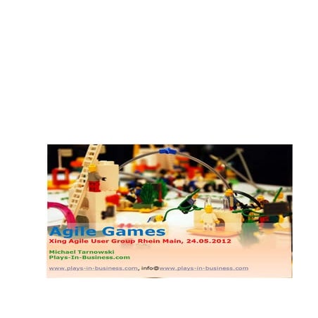 Xing User Group Agile Rhein-Main. Agile Games Evening