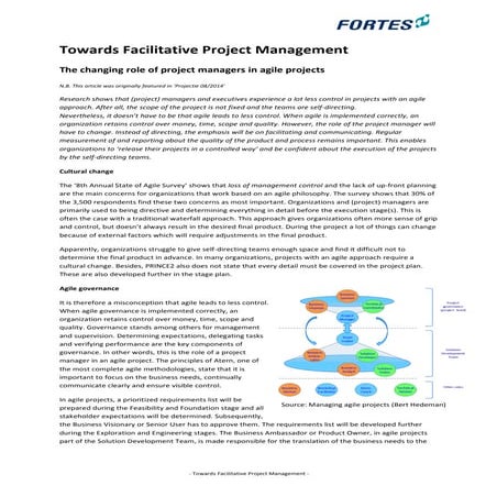 Agile governance  towards facilitative project management - article - fortes solutions