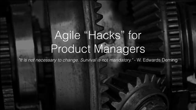 Agile hacks for product managers