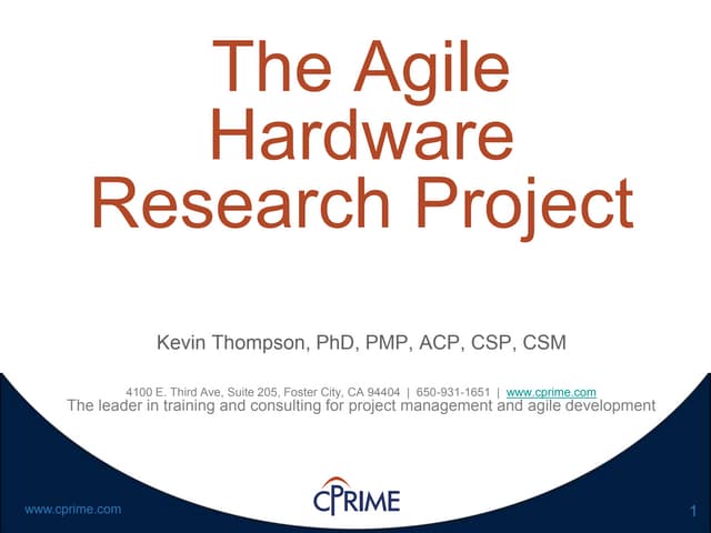 Introduction to Agile Hardware 