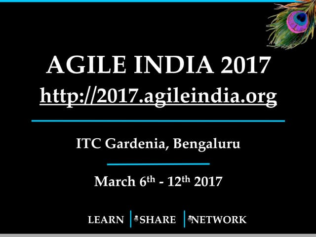 Agile India 2017 Conference