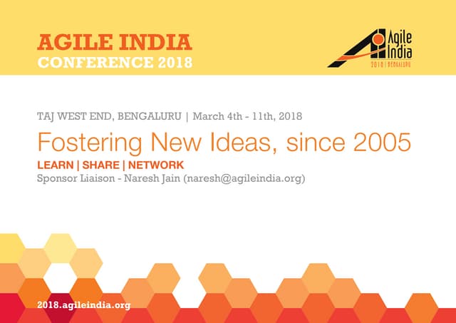 Agile India 2018 Conference