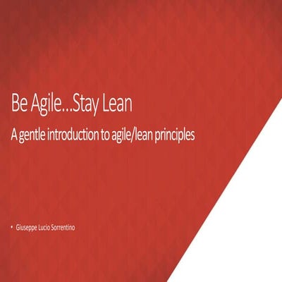 Agile/Lean Induction