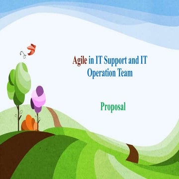 Agile in IT support and IT operation team