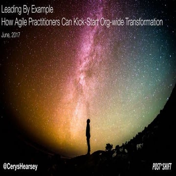 Leading by Example: How Agile Practitioners Can Kick Start Org-Wide Transform...