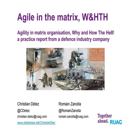 Agile in the martix @RUAG Defence-Agile Prozesse in Unternehmen