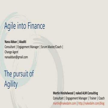Agile into Finance 2014-02