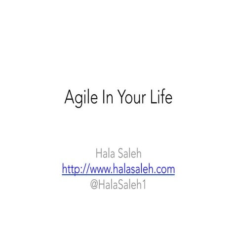 Agile in Your Life + Building NomNom Finder