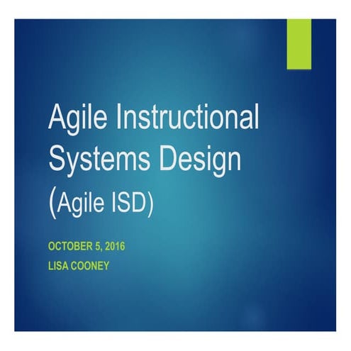 Agile isd by_lisa_cooney