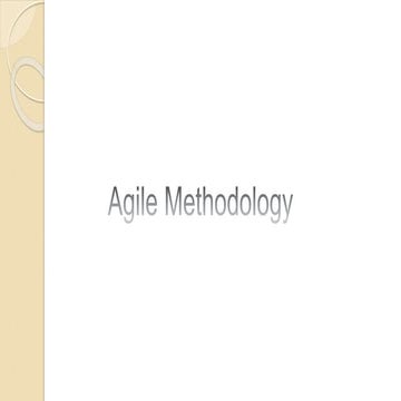 Basics of Agile Methodology