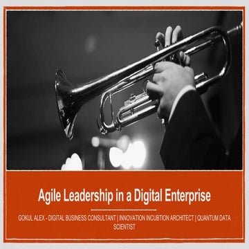 Agile Leadership in a Digital Enterprise