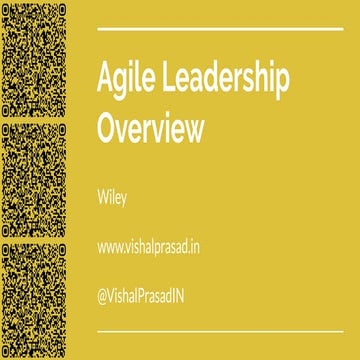 Agile Leadership Overview