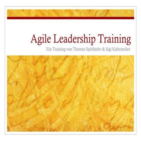 Agile Leadership Training Deutsch