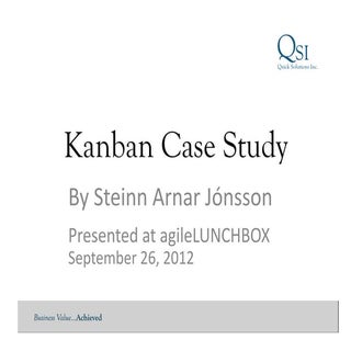Kanban Case Study
