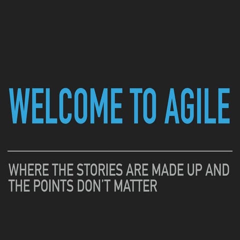 AgileME meetup Introduction to the agile mindset