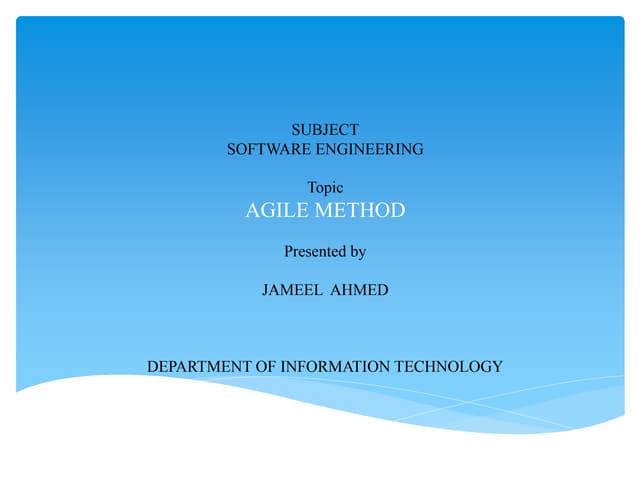 Agile method