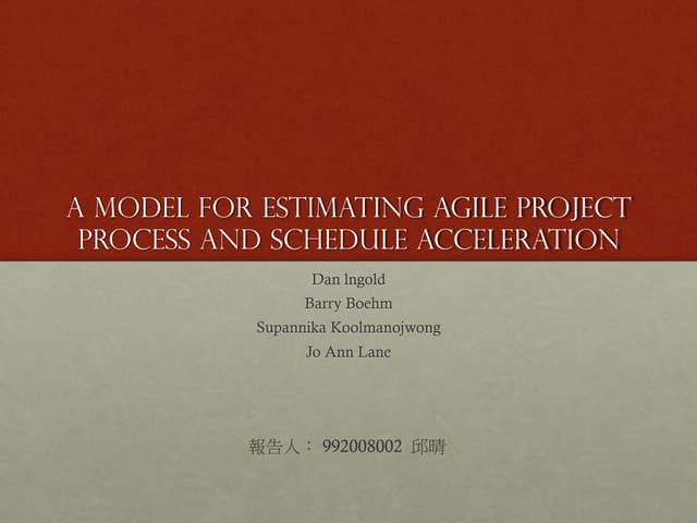 Agile method