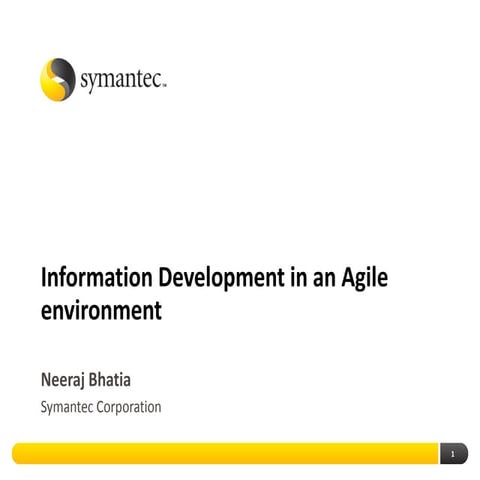 Information Development in an Agile Environment