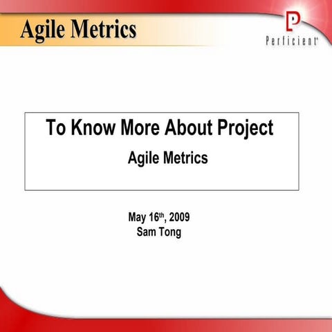Agile Metrics