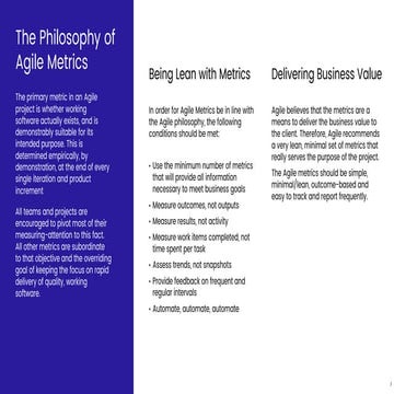 Agile Metrics