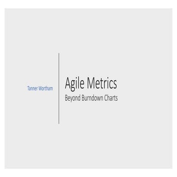 Agile metrics