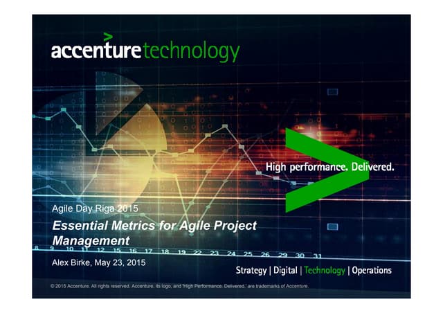 Agile metrics   what is... riga-version