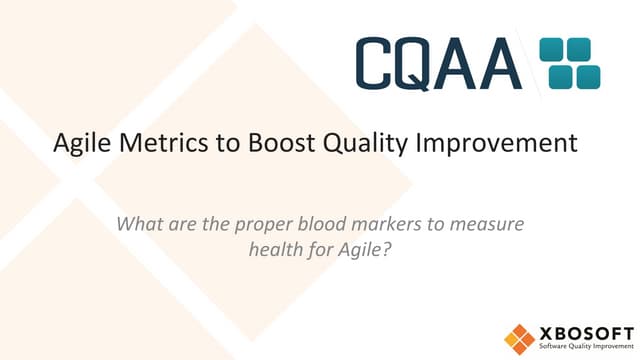 Agile Metrics to Boost Software Quality improvement