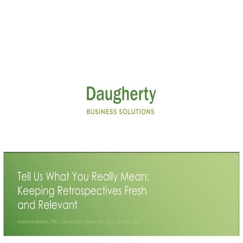 AgileMidwest2018-Erickson-PowerOfRetrospective