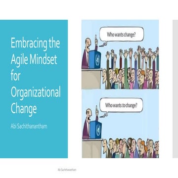 Embracing the Agile Mindset for Organizational Change