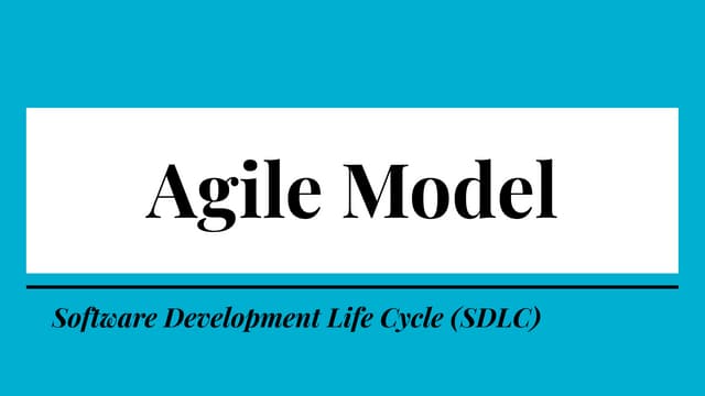 Agile model