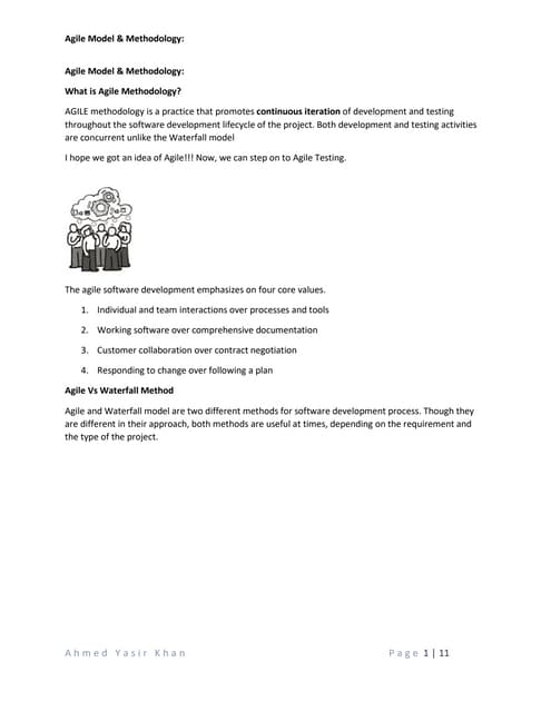 Agile Model & Methodology