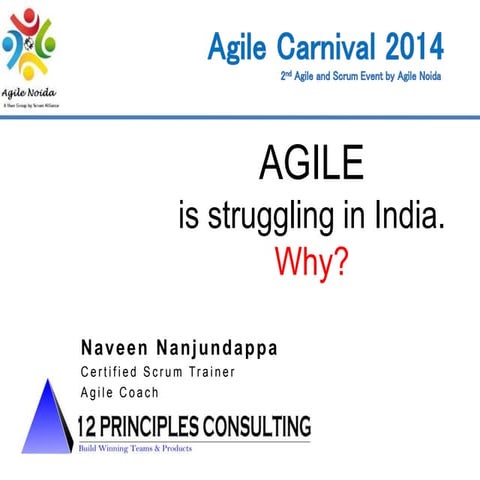 Keynote Talk - Is agile struggling in India