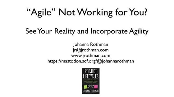 Hands-on Agile #59: “Agile” Does Not Work for You? Tackling Fake Agility w/ J...