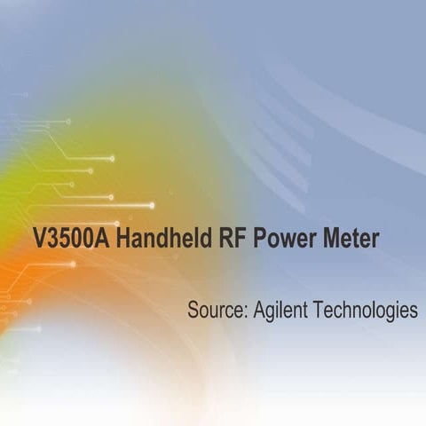 V3500A Handheld RF Power Meter