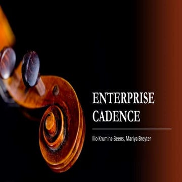 Enterprise CADENCE - Sustaining Agility within your organization