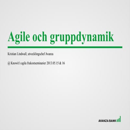 1. Grupputveckling, Svenska Budo- och Kampsportsförbundet | PPT