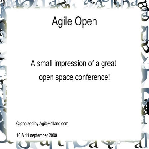 Agile Open Impression | KEY
