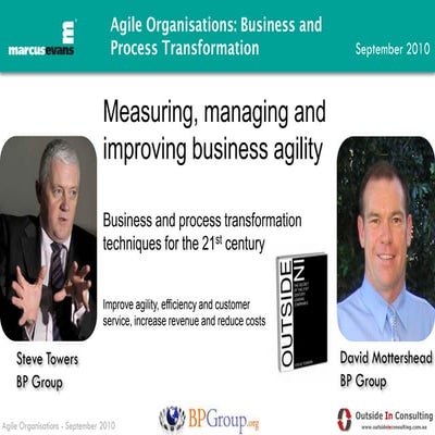 Part 2: Agile Organisations: Business and Process Transformation Event - Meas...