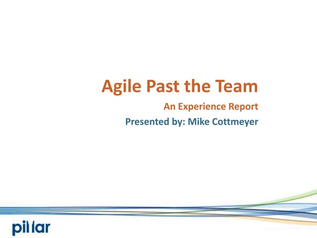 Agile Past The Team - Pillar Template