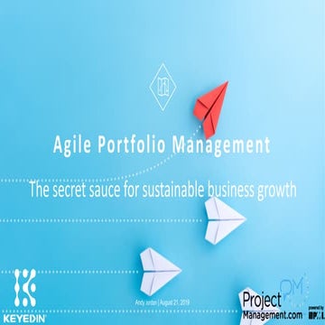 Agile Portfolio Management - The Secret Sauce for Sustainable Business Growth
