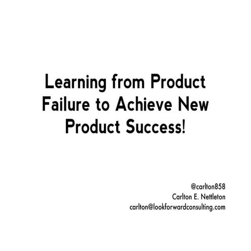 Agile Portugal - Learning for Product Failure