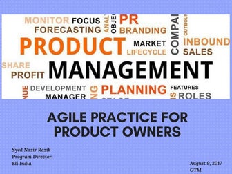 Product Management In Agile Practice