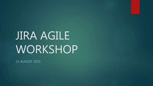 Agile presentation