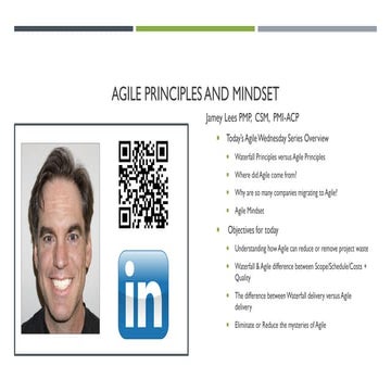 Agile principles and mindset agile wednesday series