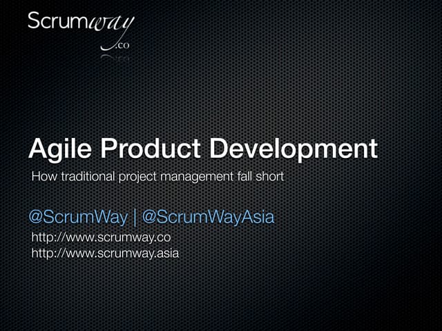Agile product development