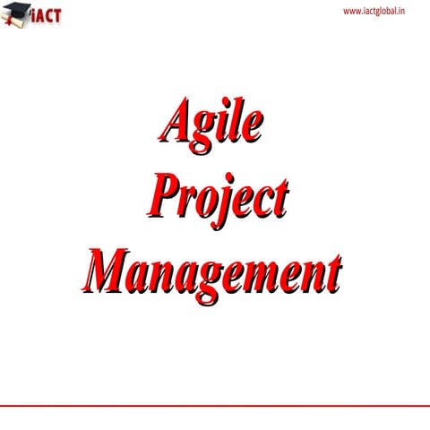 Agile project management