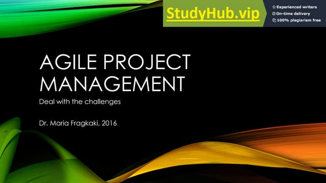 AGILE PROJECT MANAGEMENT